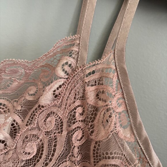 Vintage Silky Earthen Mauve Nightgown - Picture 4 of 11